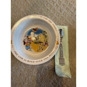 Vintage 1984 Avon Baby's Keepsake Spoon‎ and Bowl Set Original Box